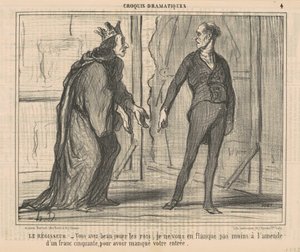 ステージマネージャー 作： Honoré Daumier