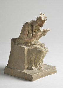 オノレ・ドーミエ（1808-1879）によるミノス王の彫刻 Sun 10,5x11,5x18,5 cm MUSEE OF BEAUTS ARTS - PALAIS LONGCHAMP Marseille 作： Honoré Daumier