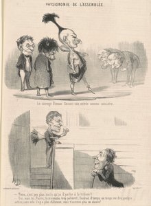彼の入り口を作っている野蛮なビノー 作： Honoré Daumier