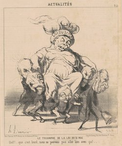 5月31日の法の勝利 作： Honoré Daumier