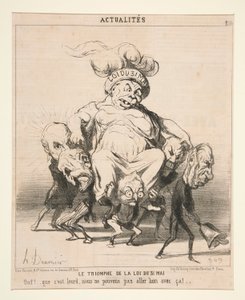 Actualites からの 5 月 31 日の法の勝利 作： Honoré Daumier