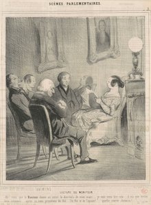 モニタープレイヤー 作： Honoré Daumier