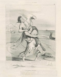 ヘレンの誘拐 作： Honoré Daumier