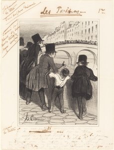 傍観者 作： Honoré Daumier