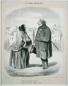 Les Bons Bourgeois-あなたはいつも勇敢です！ 作： Honoré Daumier