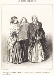 中央社会主義クラブの代議員は拒否した... 作： Honoré Daumier