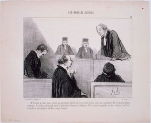 正義の人々-提唱者は完全な正義を示しました 作： Honoré Daumier