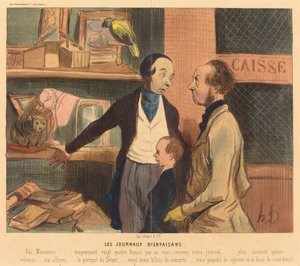 慈善日誌 作： Honoré Daumier