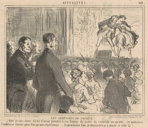社交コメディアン 作： Honoré Daumier