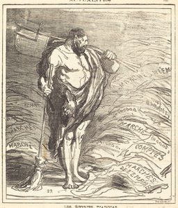アウゲアスの厩舎 作： Honoré Daumier