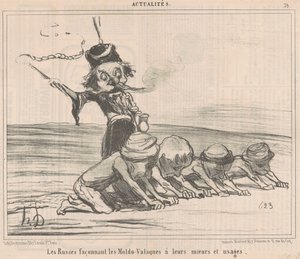 モルド・ヴラフを形作る... 作： Honoré Daumier