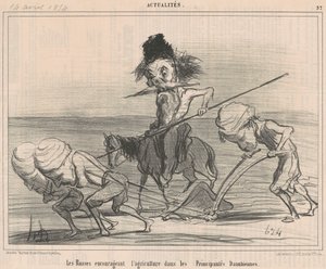 農業を奨励するロシア人 作： Honoré Daumier