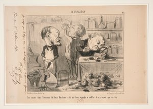 中の学者たちは 作： Honoré Daumier