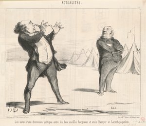 政治討論の余波… 作： Honoré Daumier
