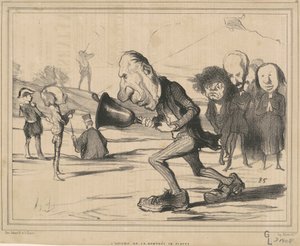 学校に戻る時間 作： Honoré Daumier