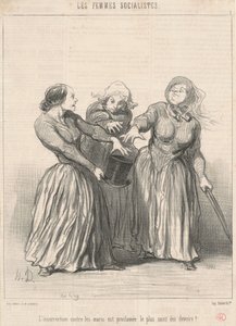 夫に対する蜂起... 作： Honoré Daumier