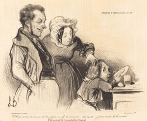 ロロ お父さんとお母さんのどちらが好きですか... 作： Honoré Daumier