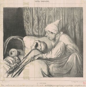 聴覚 作： Honoré Daumier