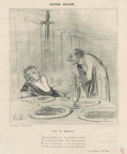 ダモクレスの剣 作： Honoré Daumier