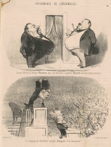 ルシアン・ミュラとアントニー・トゥーロン... 作： Honoré Daumier