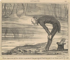 M.コステ、射撃のおかげでそれを実現 作： Honoré Daumier