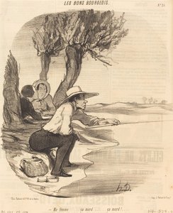 奥さん…噛む…噛む！ 作： Honoré Daumier