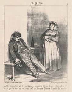 妻よ、私を責めるのは間違っている... 作： Honoré Daumier