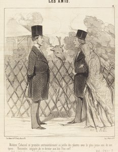 マダム・カバソルが歩く... 作： Honoré Daumier