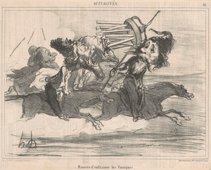コサックの訓練方法 作： Honoré Daumier