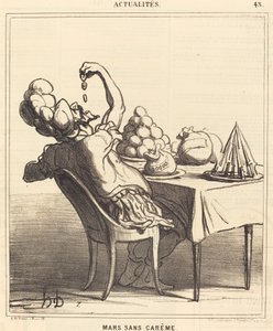 四旬節のない行進 作： Honoré Daumier