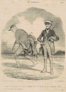 ありがとう！ この紳士は私を狩りに誘う... 作： Honoré Daumier