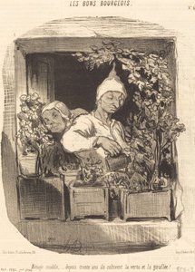 家庭用モデル... 作： Honoré Daumier