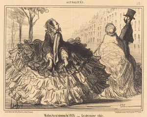 1855年の春のファッション 作： Honoré Daumier