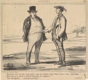 月、私の意見は... 作： Honoré Daumier