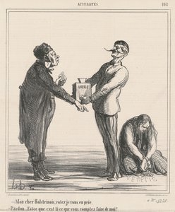親愛なるホルシュタイナー、投票してください... 作： Honoré Daumier