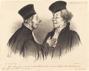 親愛なる君へ！ あなたは立派に...気絶しました... 作： Honoré Daumier