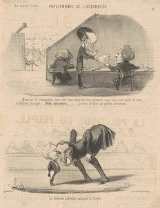 速記者さん… 作： Honoré Daumier