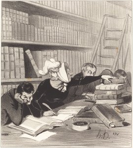 先生、お騒がせしてすみません… 作： Honoré Daumier