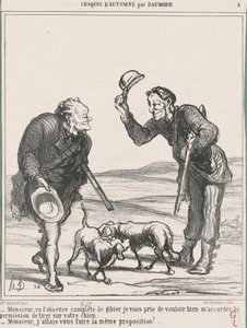 サー、完全な不在を考えると... 作： Honoré Daumier