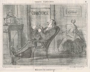 管理人のモーシー 作： Honoré Daumier
