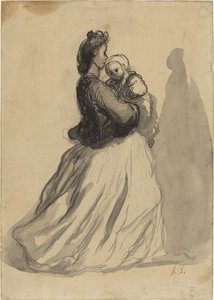 お母さんと赤ちゃん 作： Honoré Daumier