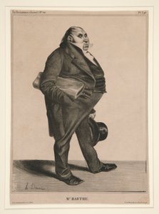 バルテ氏、pl。 シリーズ C?l?brit? の 294。 de la Caricature (似顔絵) 作： Honoré Daumier