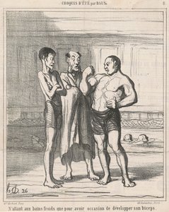 水風呂しか入らない… 作： Honoré Daumier