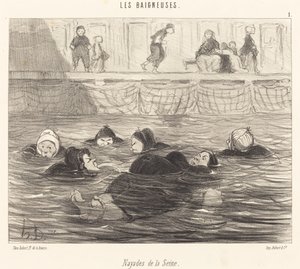 Nayades de la Seine (セーヌ川の海のニンフ) 作： Honoré Daumier