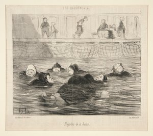 「レ・ベニューズ」より「セーヌ川のナヤド」 作： Honoré Daumier