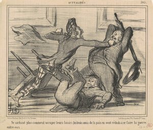 余暇の使い方がわからない... 作： Honoré Daumier