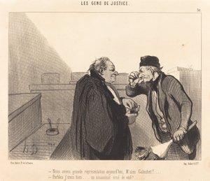 今日は素晴らしい表現があります 作： Honoré Daumier
