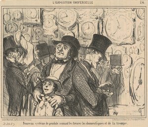 新しい振り子システム... 作： Honoré Daumier