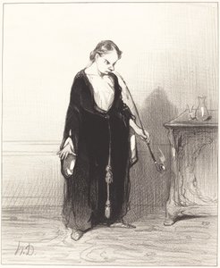 おお、あなたが私から奪うアヘンの喜びよ！ 作： Honoré Daumier