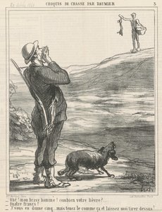 アホイ！ ... うさぎはいくらですか？ ... 作： Honoré Daumier